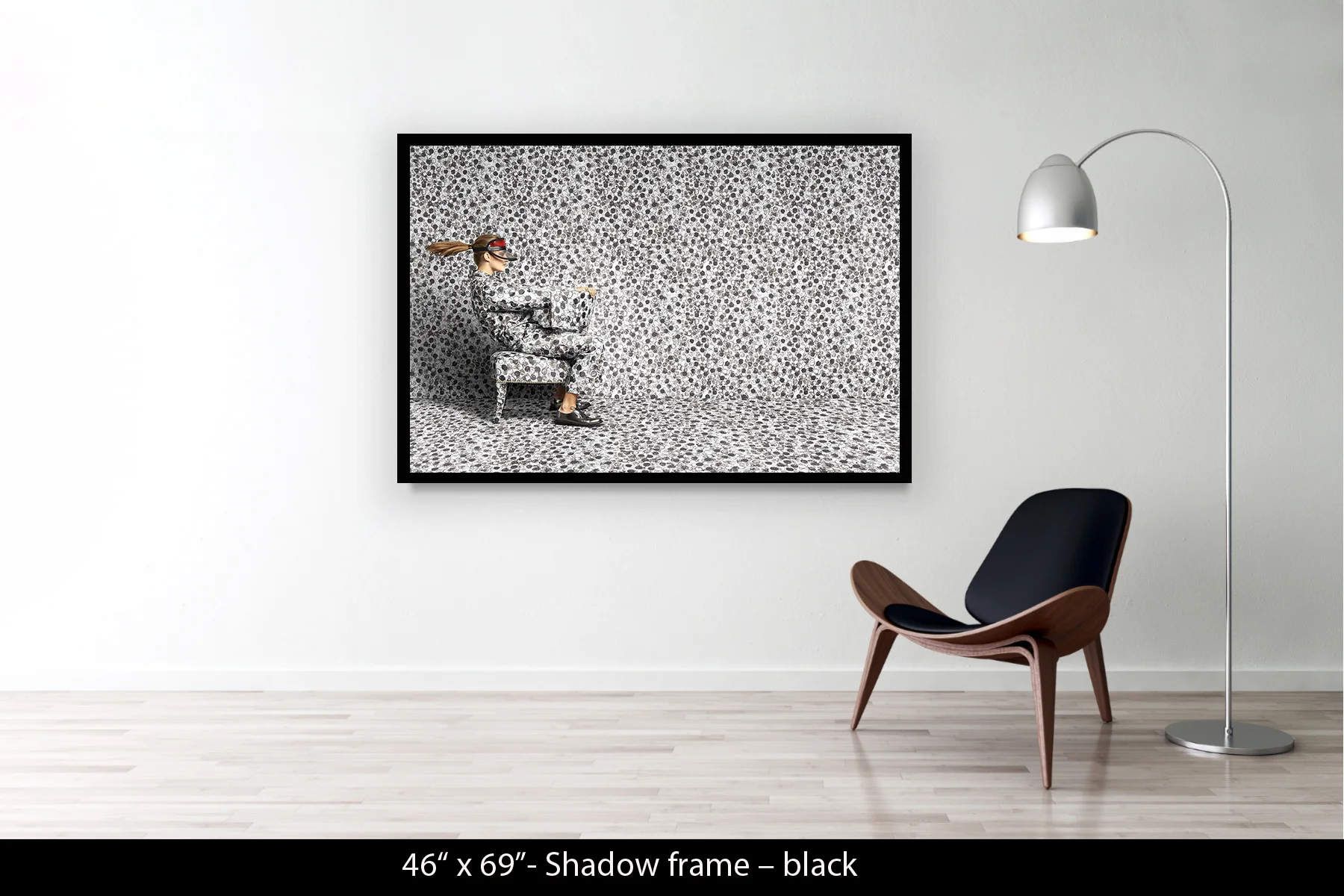 46"x69" | Shadow Frame Black