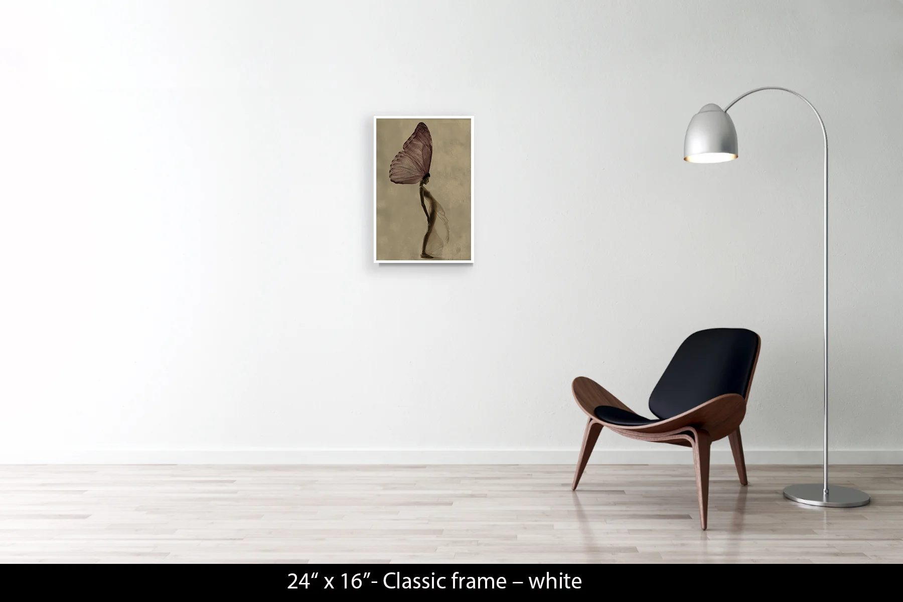 24"x16" | Classic Frame White