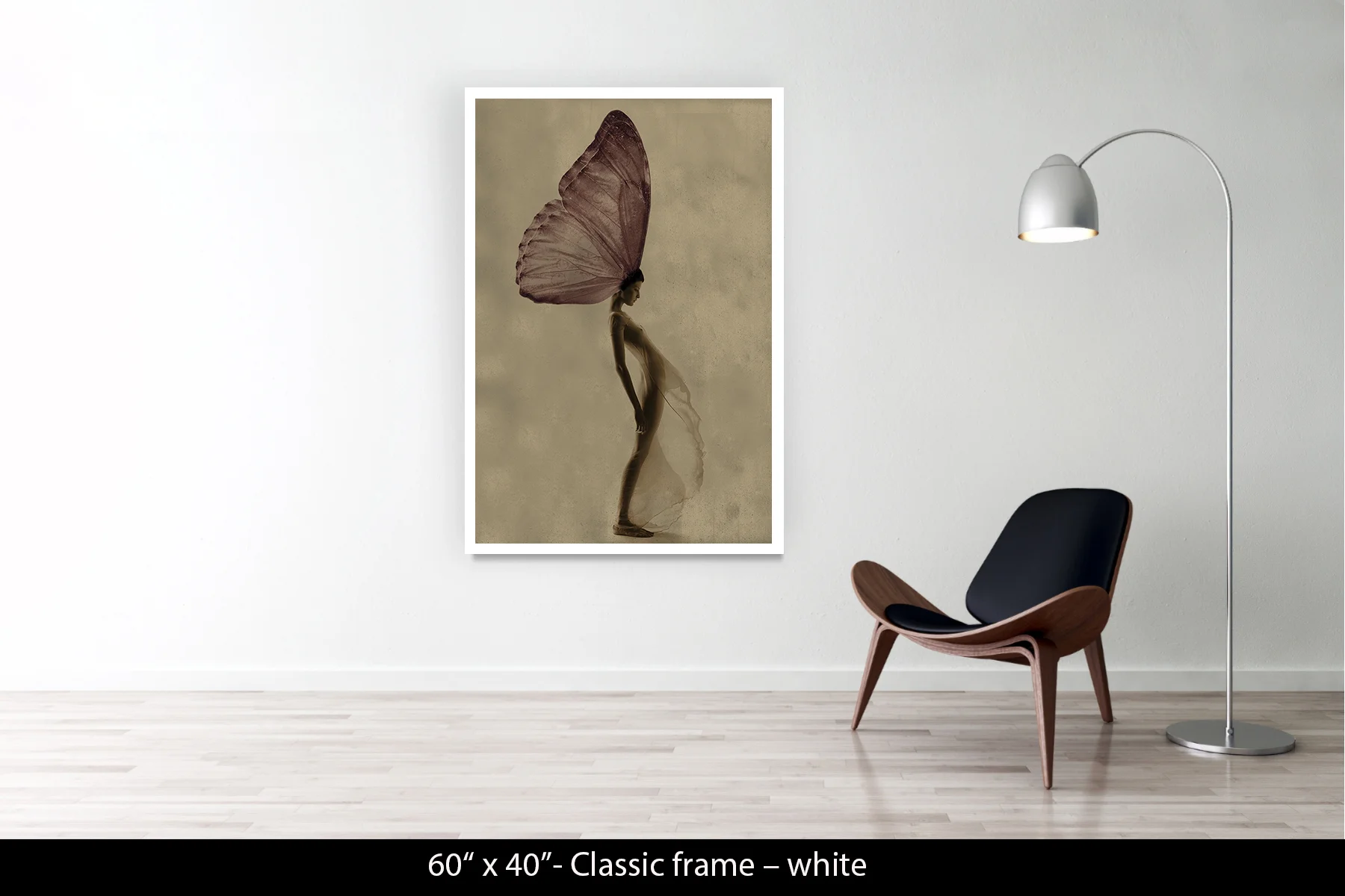 60"x40" | Classic Frame White