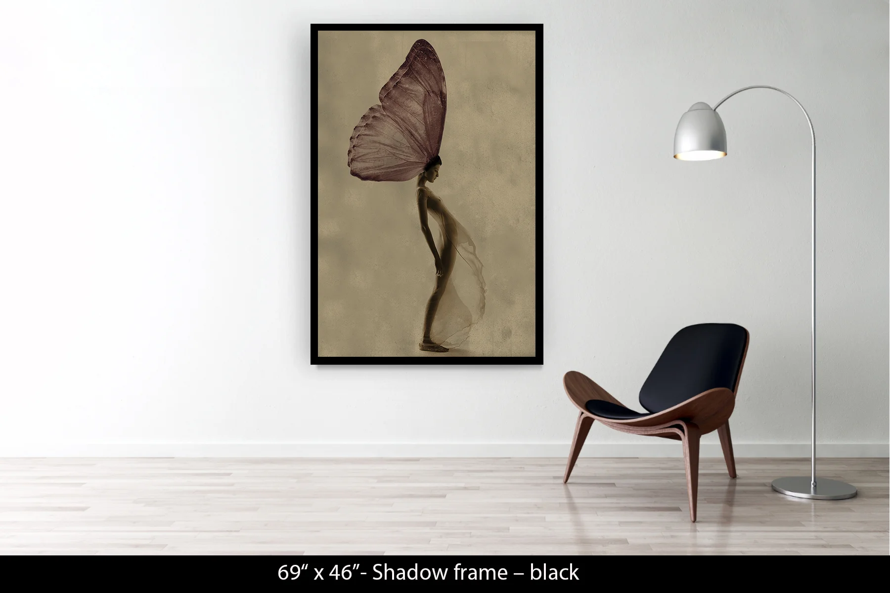69"x46" | Shadow Frame Black