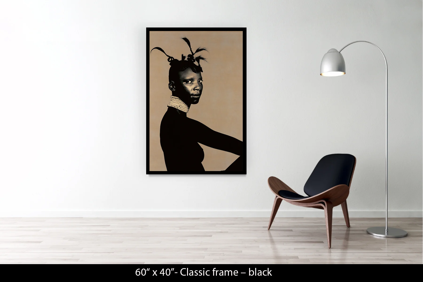 60"x40" | Classic Frame Black