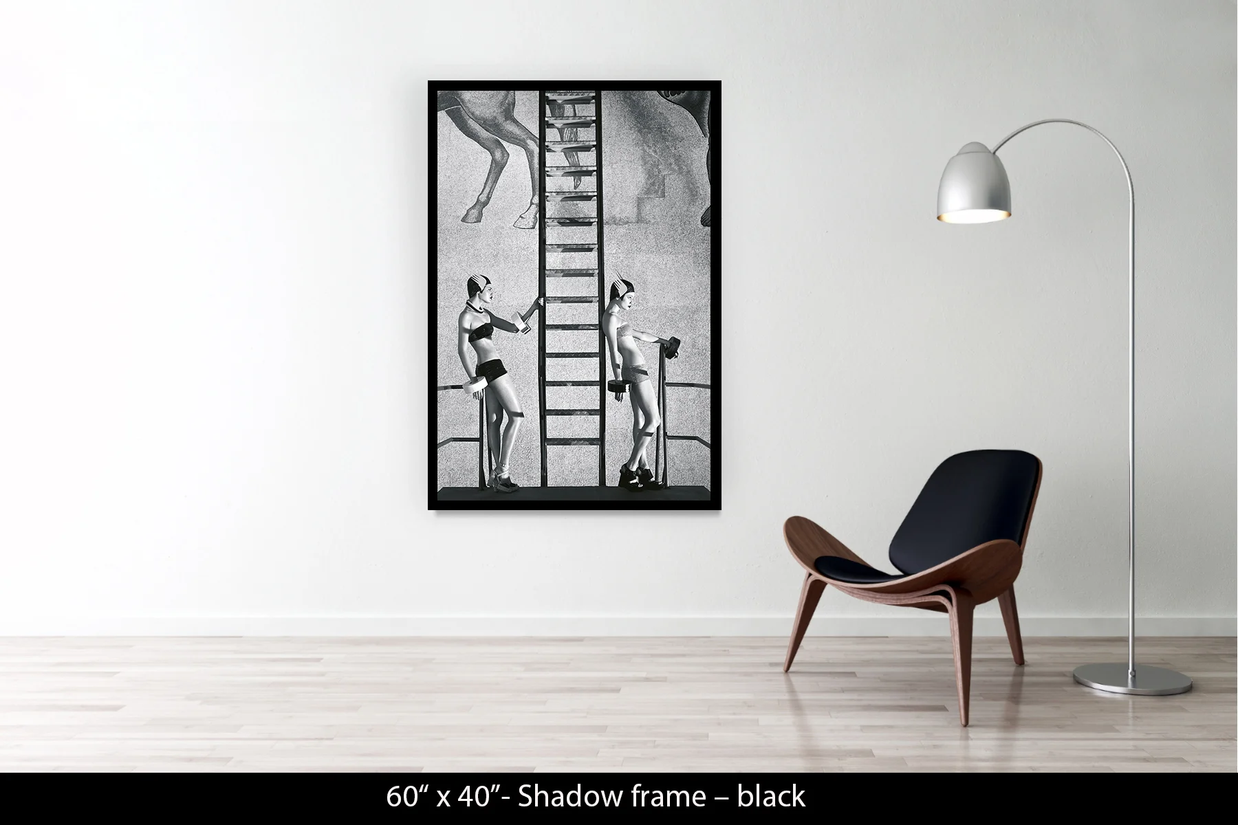 60"x40" | Shadow Frame Black