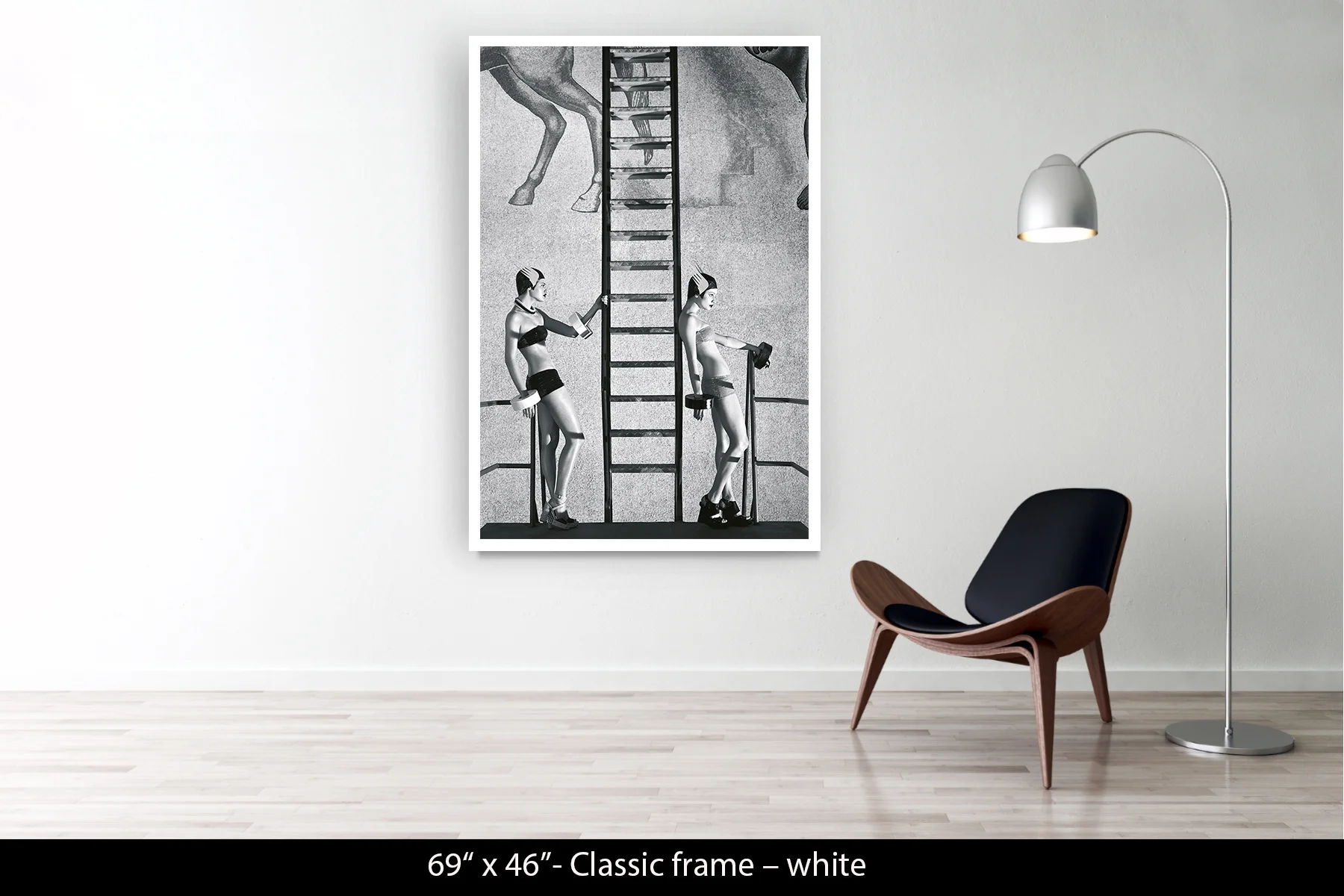 69"x46" | Classic Frame White