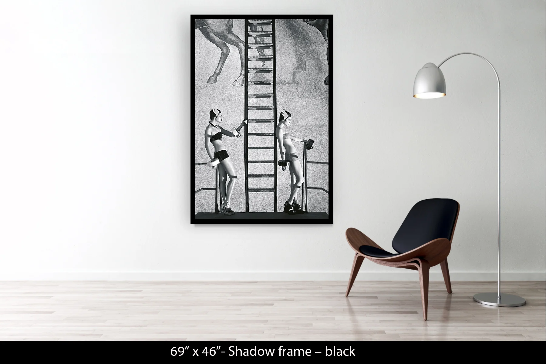 69"x46" | Shadow Frame Black
