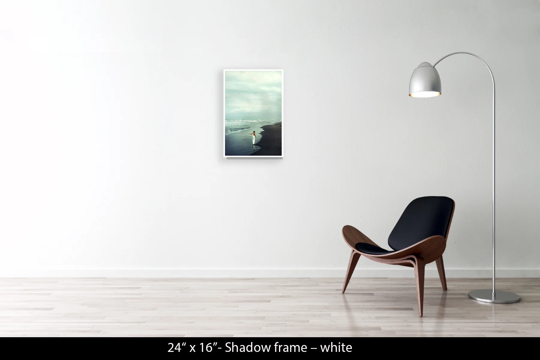 24"x16" | Shadow Frame White
