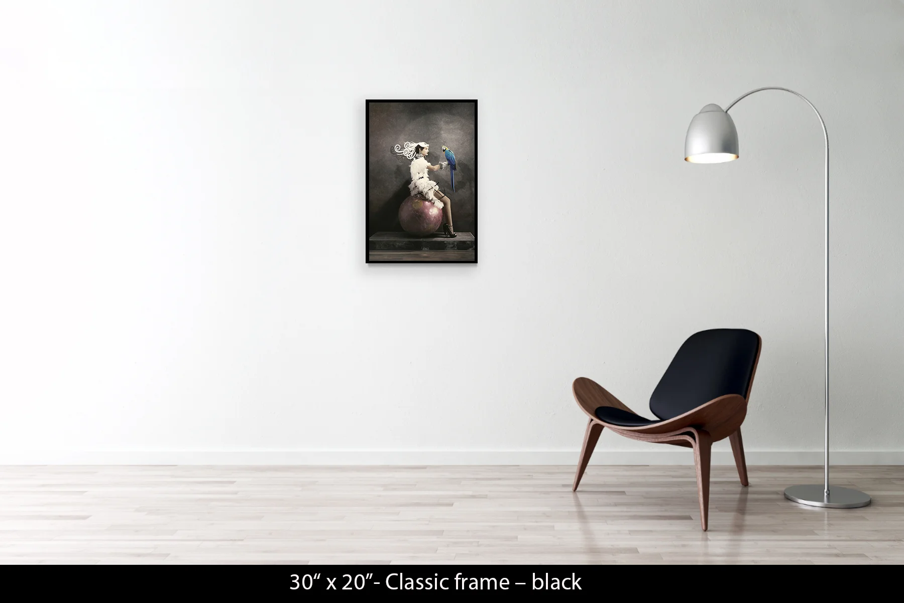 30"x20" | Classic Frame Black