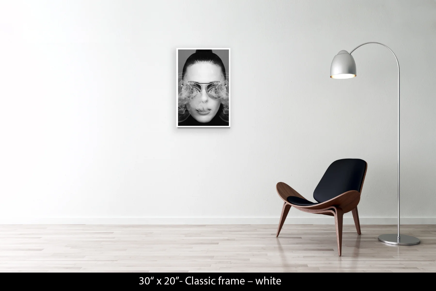 30"x20" | Classic Frame White