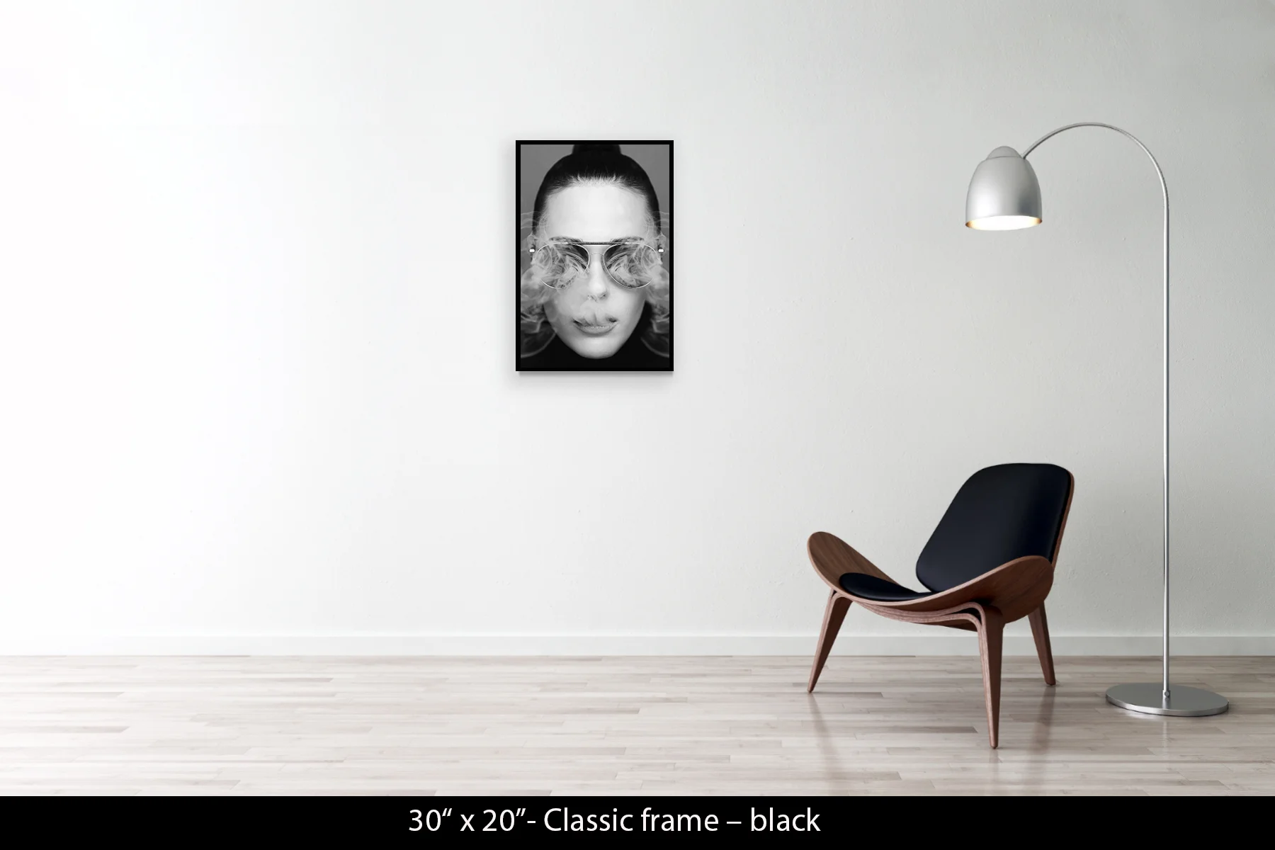 30"x20" | Classic Frame Black