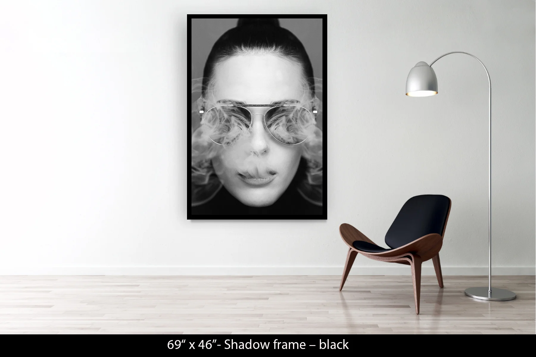 69"x46" | Shadow Frame Black