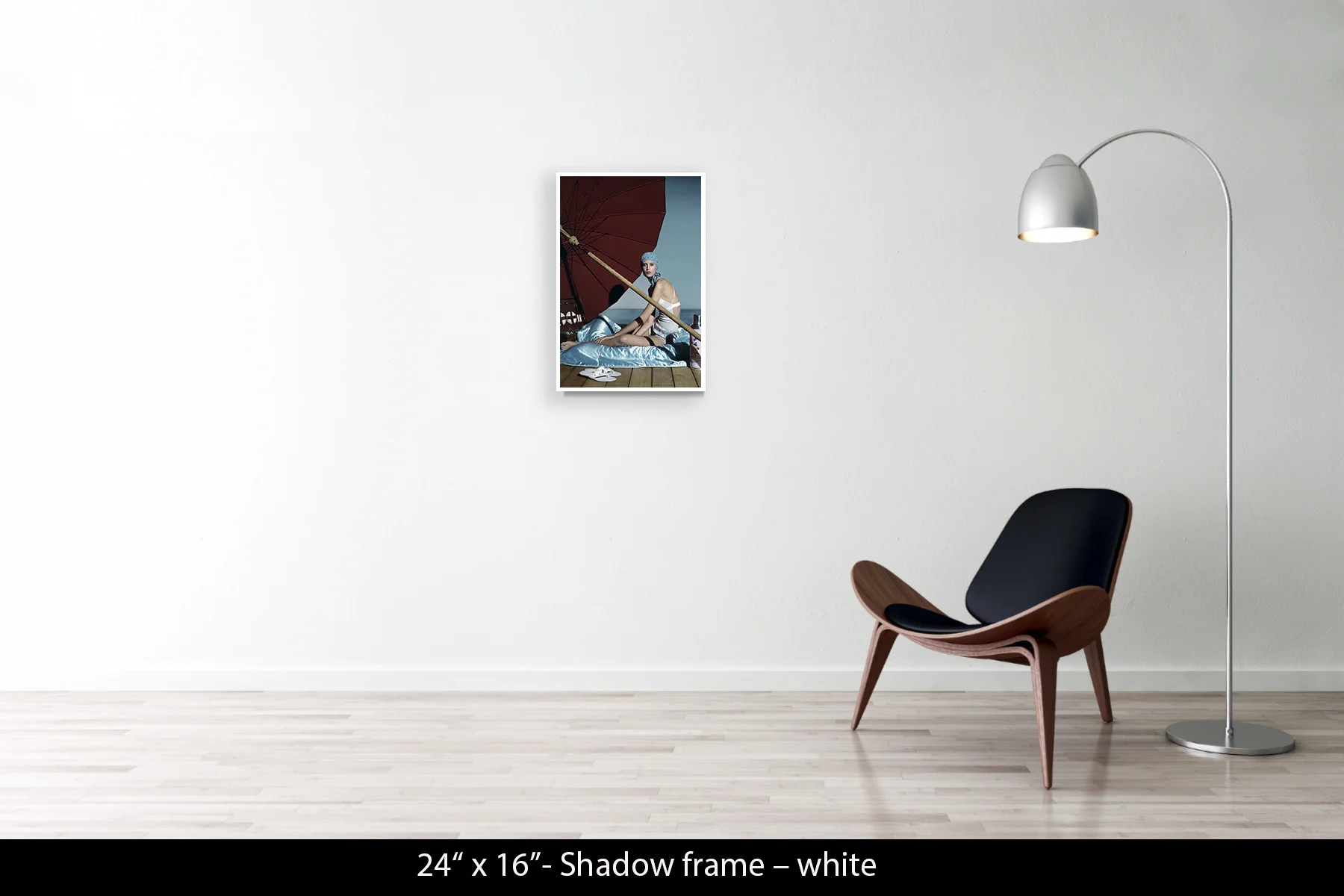 24"x16" | Shadow Frame White