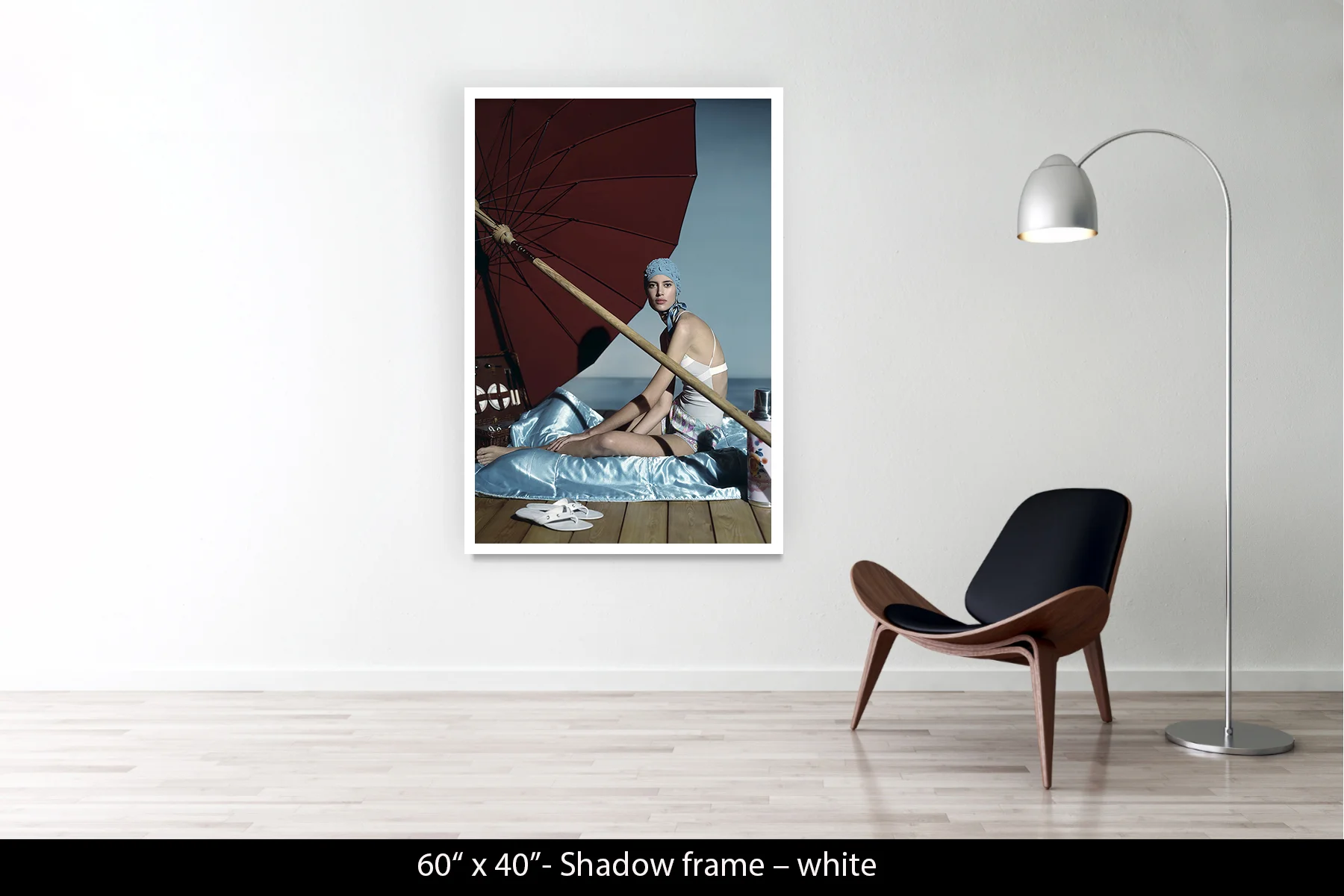 60"x40" | Shadow Frame White