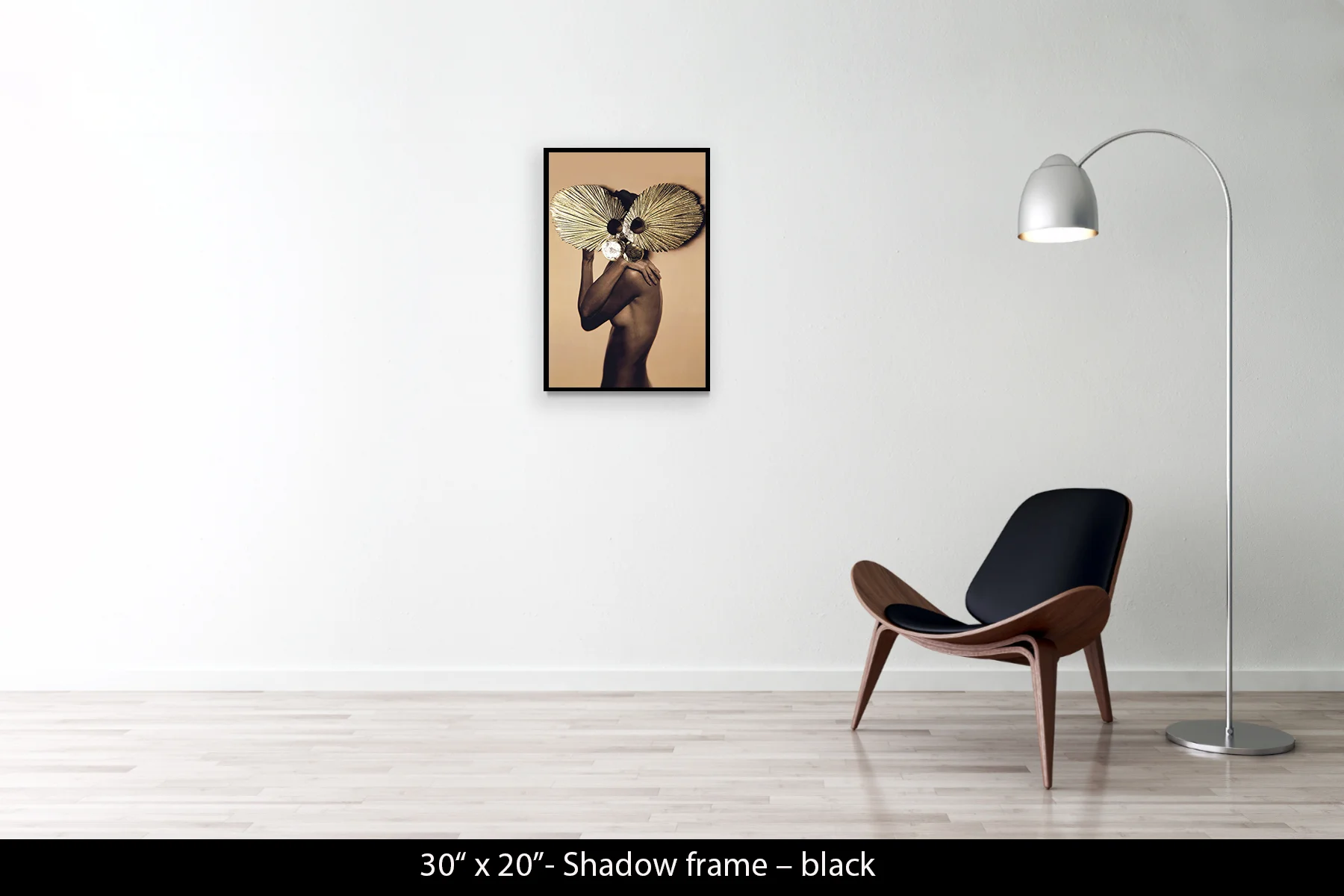 30"x20" | Shadow Frame Black