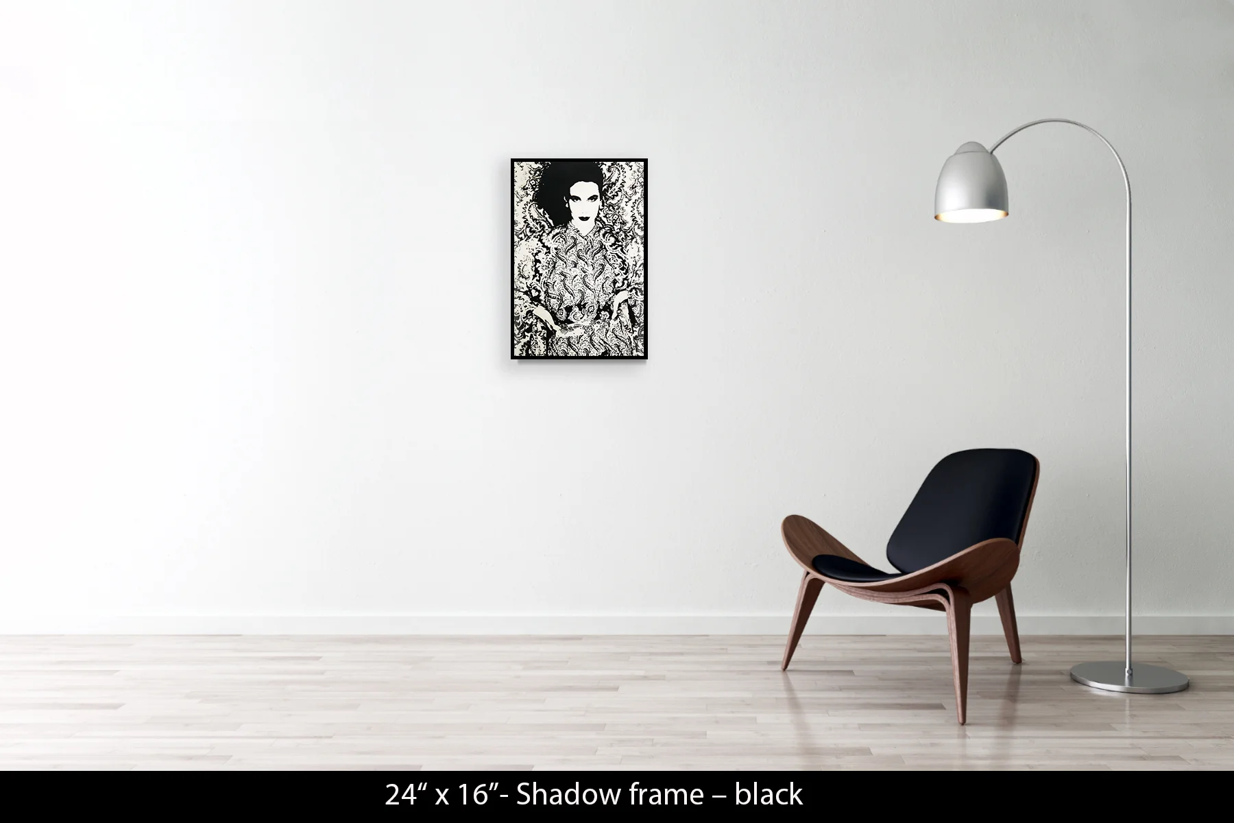24"x16" | Shadow Frame Black
