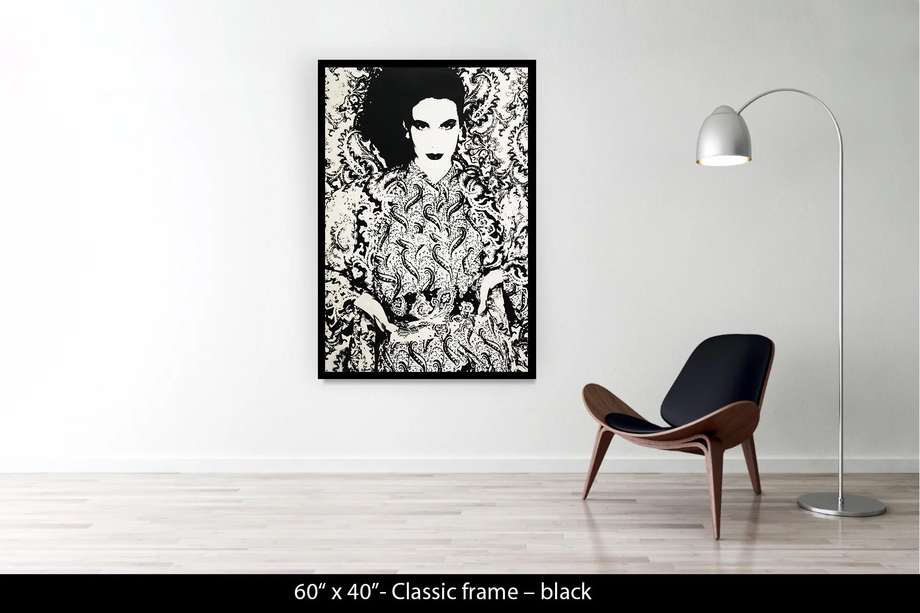 60"x40" | Classic Frame Black