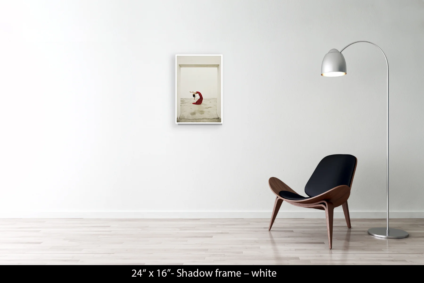 24"x16" | Shadow Frame White