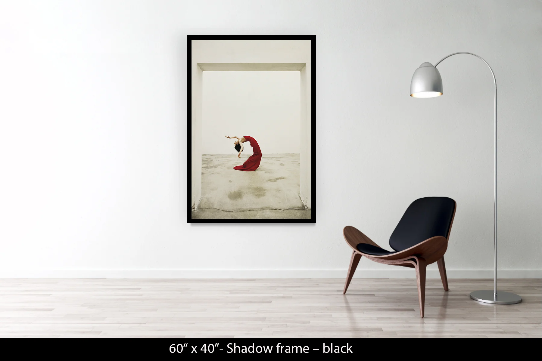 60"x40" | Shadow Frame Black