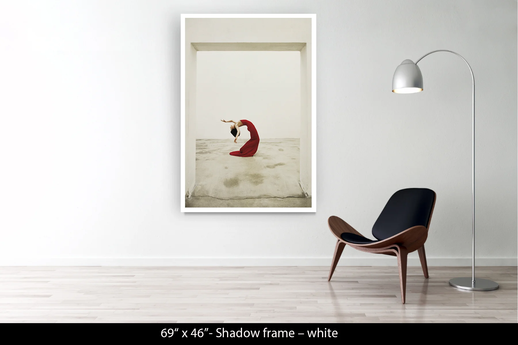 69"x46" | Shadow Frame White