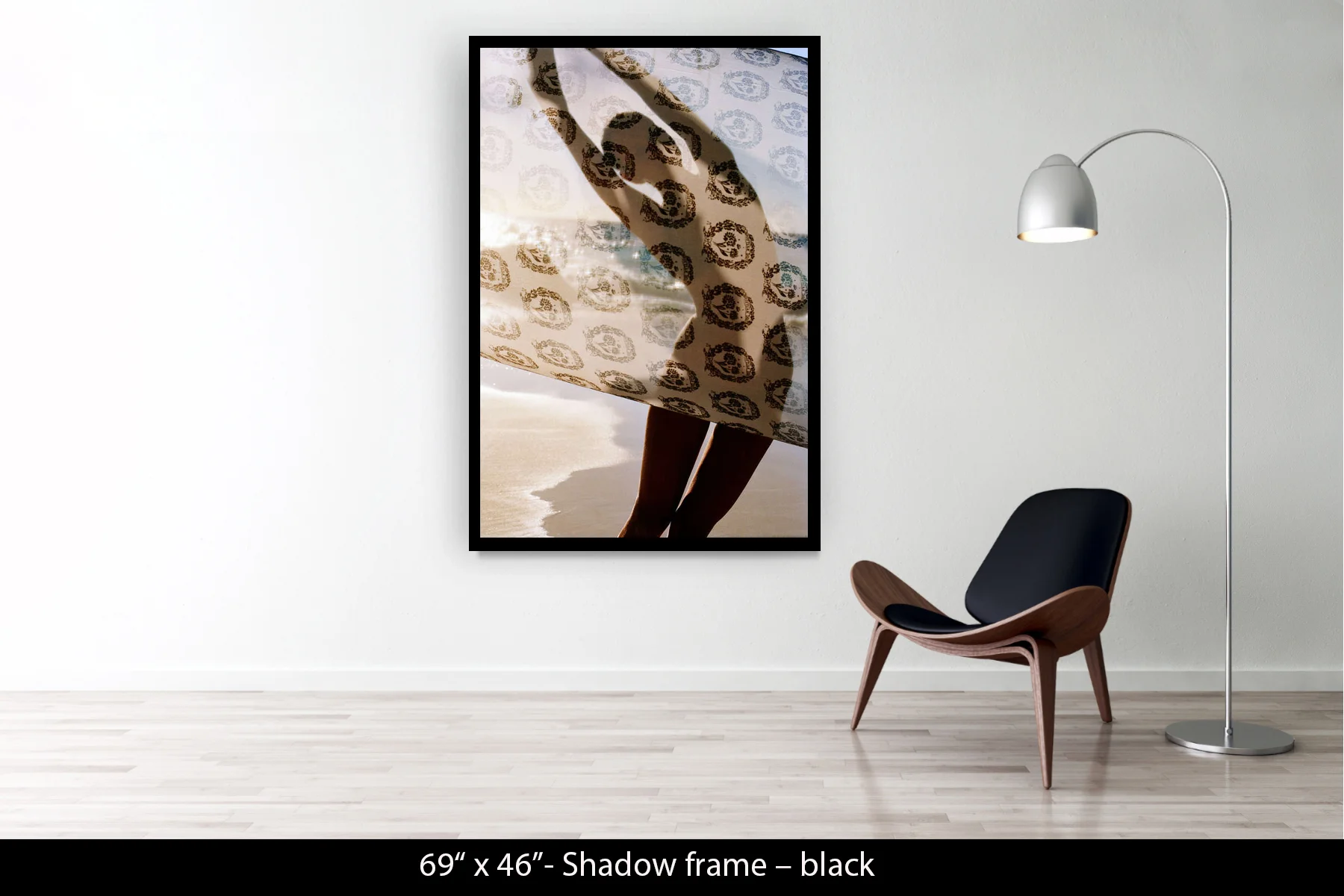 69"x46" | Shadow Frame Black