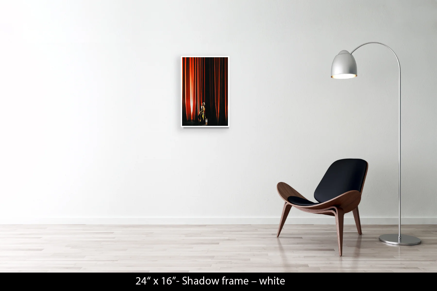24"x16" | Shadow Frame White