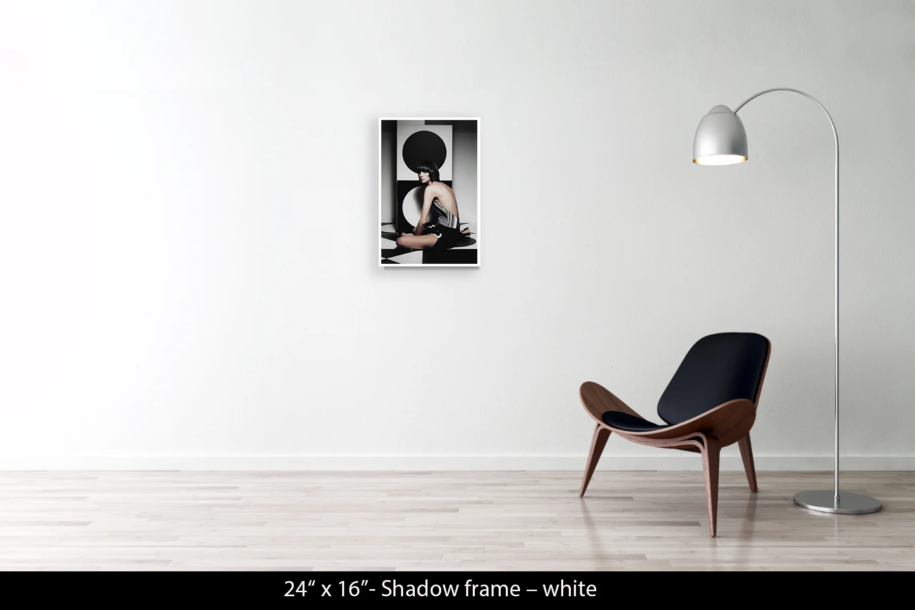 24"x16" | Shadow Frame White