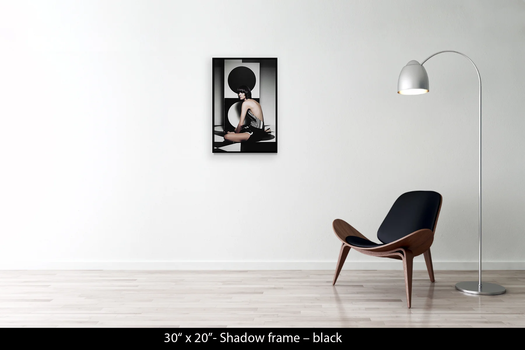 30"x20" | Shadow Frame Black