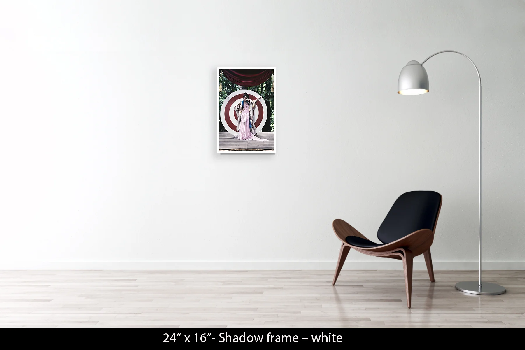 24"x16" | Shadow Frame White