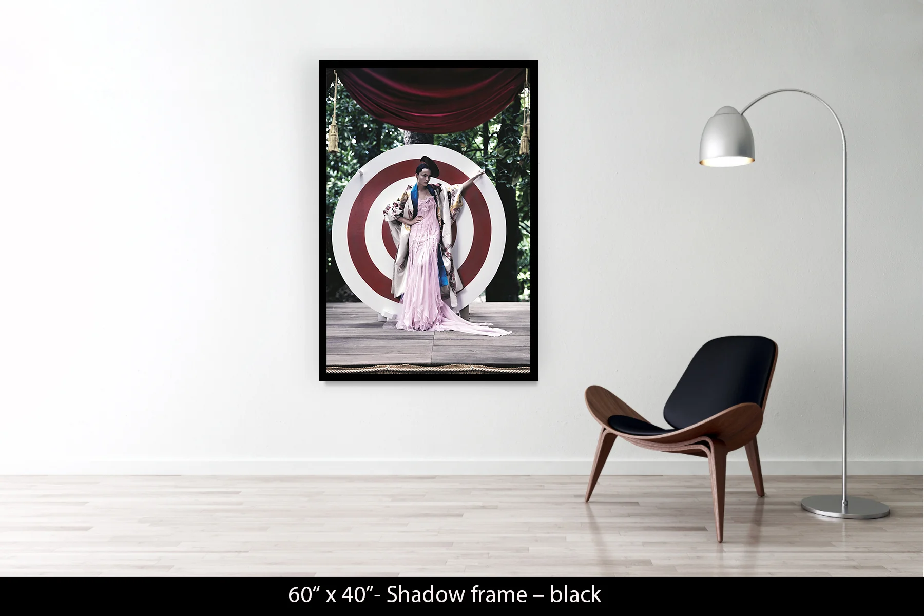 60"x40" | Shadow Frame Black