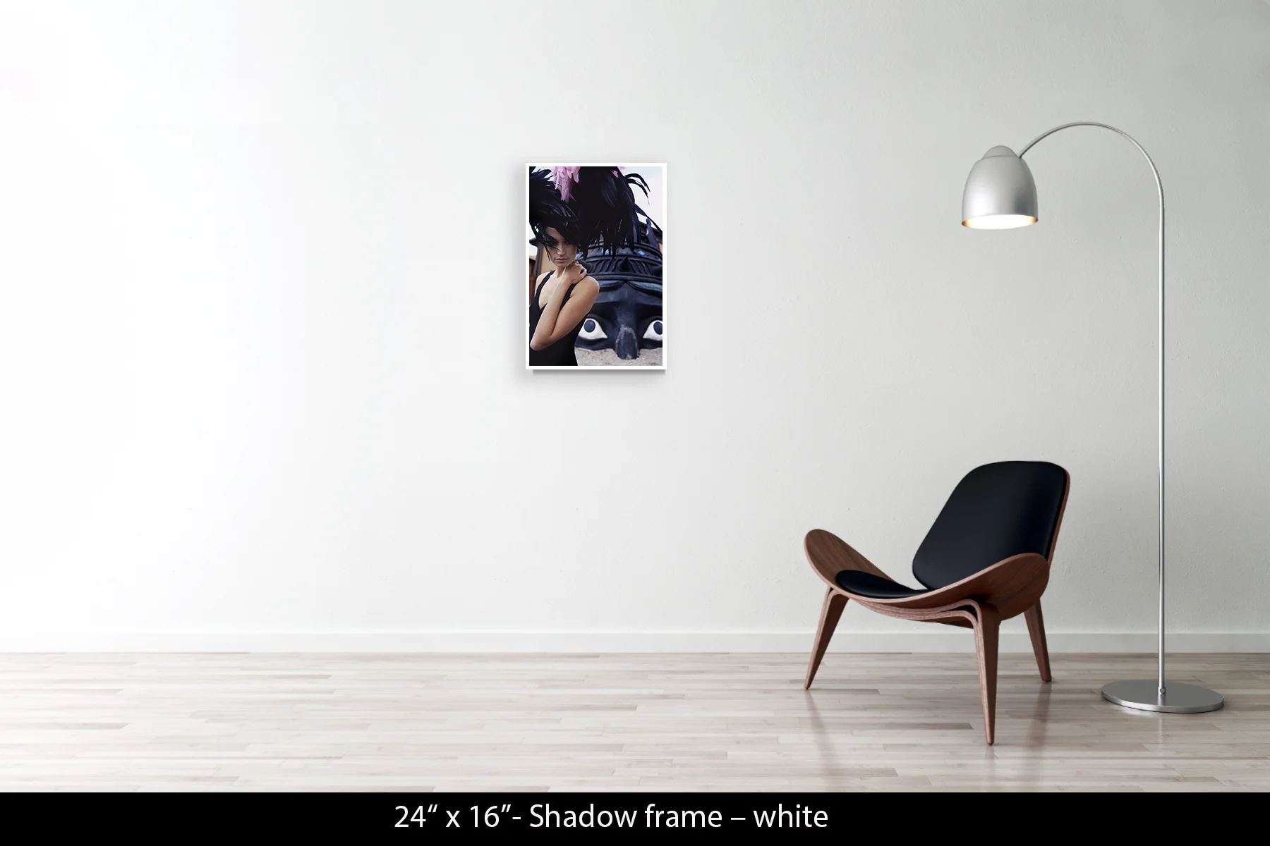 24"x16" | Shadow Frame White