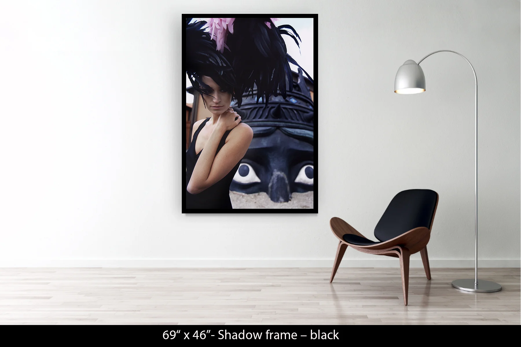 69"x46" | Shadow Frame Black