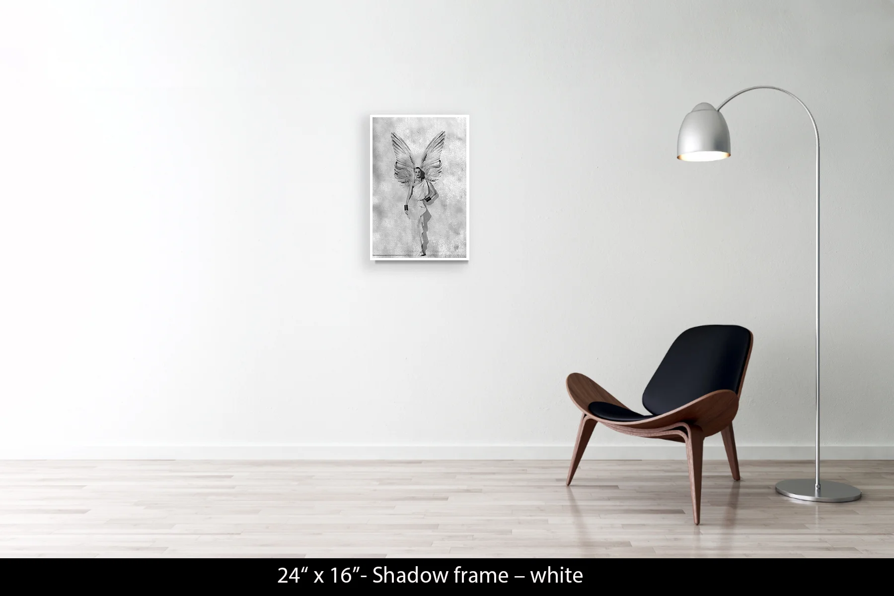 24"x16" | Shadow Frame White