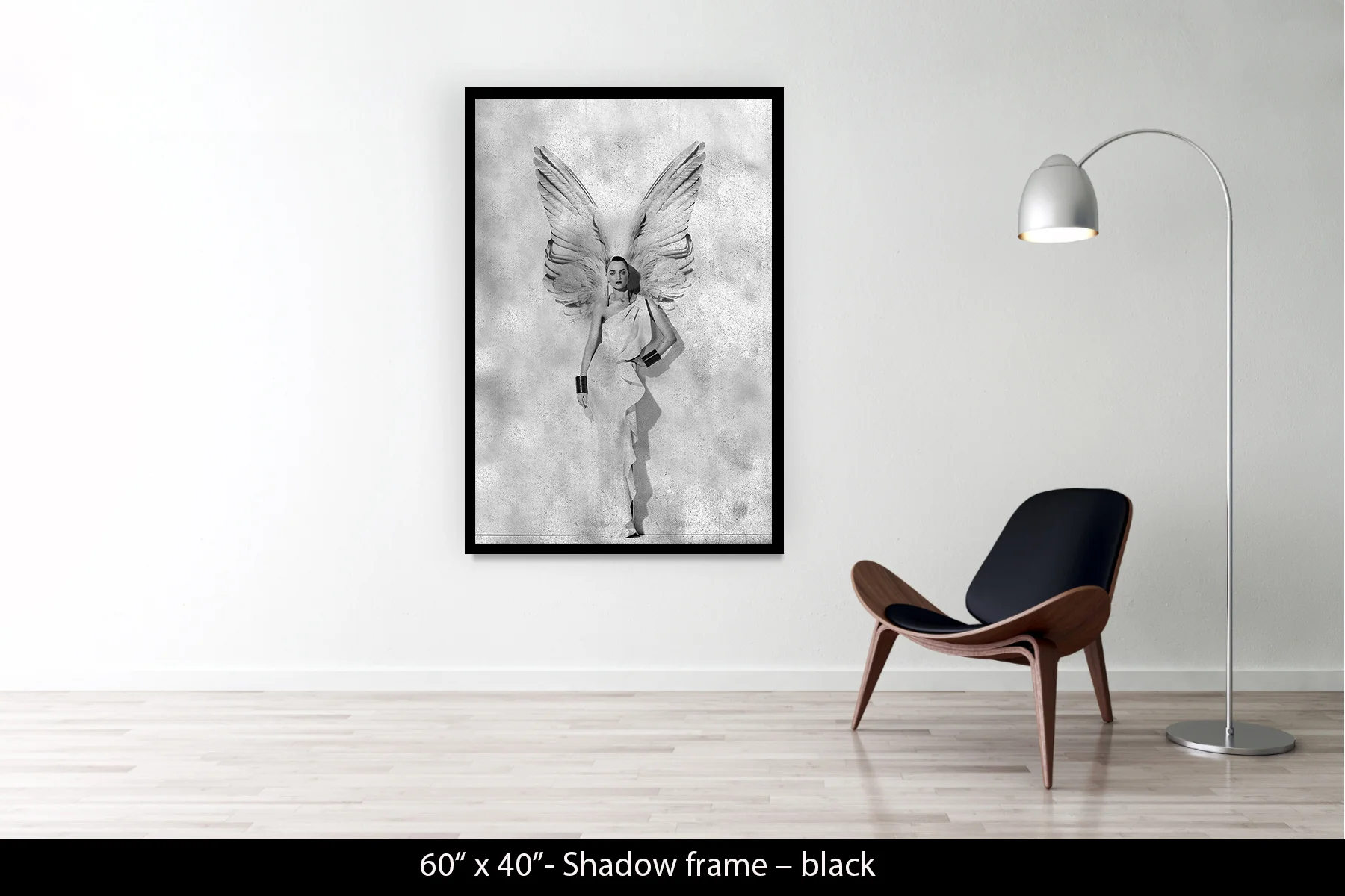 60"x40" | Shadow Frame Black