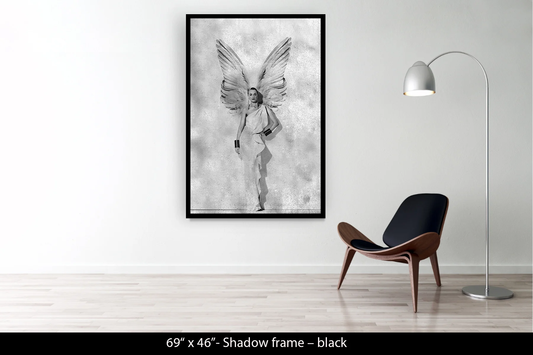 69"x46" | Shadow Frame Black