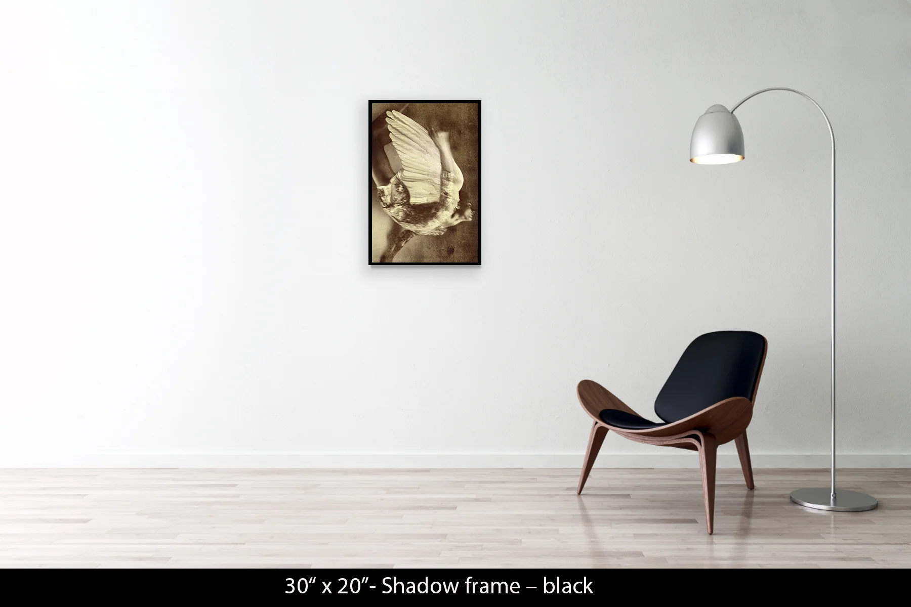 30"x20" | Shadow Frame Black