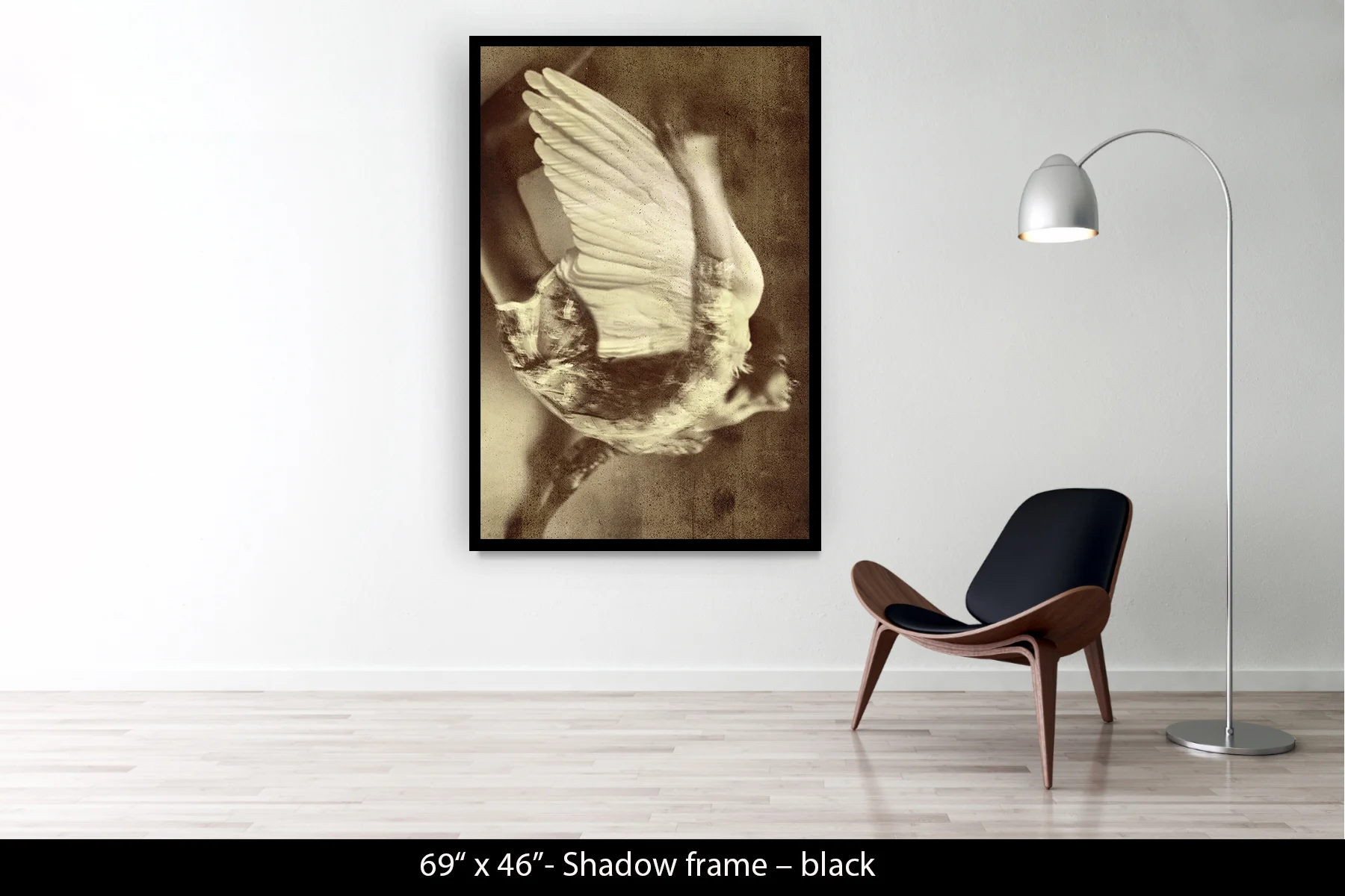 69"x46" | Shadow Frame Black