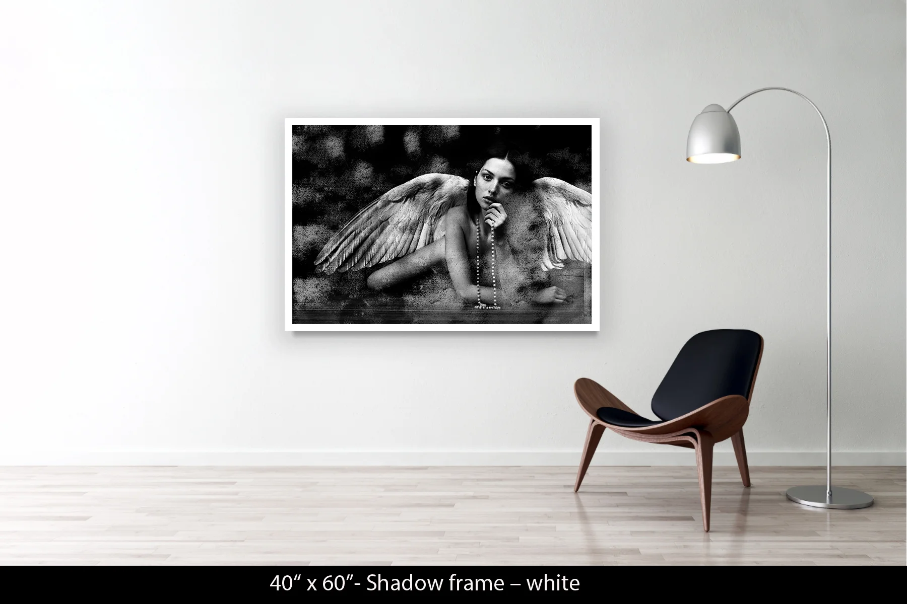 40"x60" | Shadow Frame White