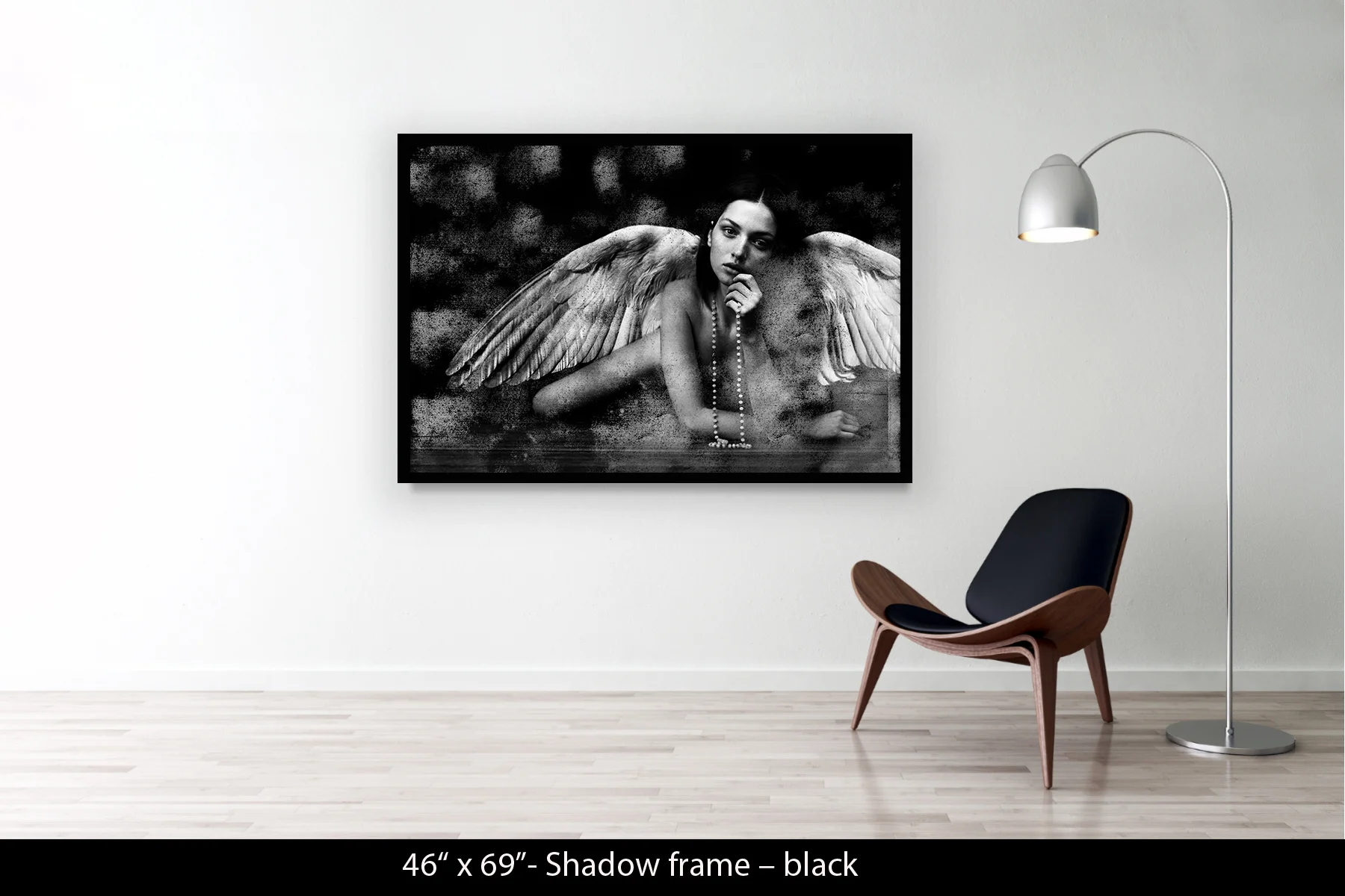 46"x69" | Shadow Frame Black