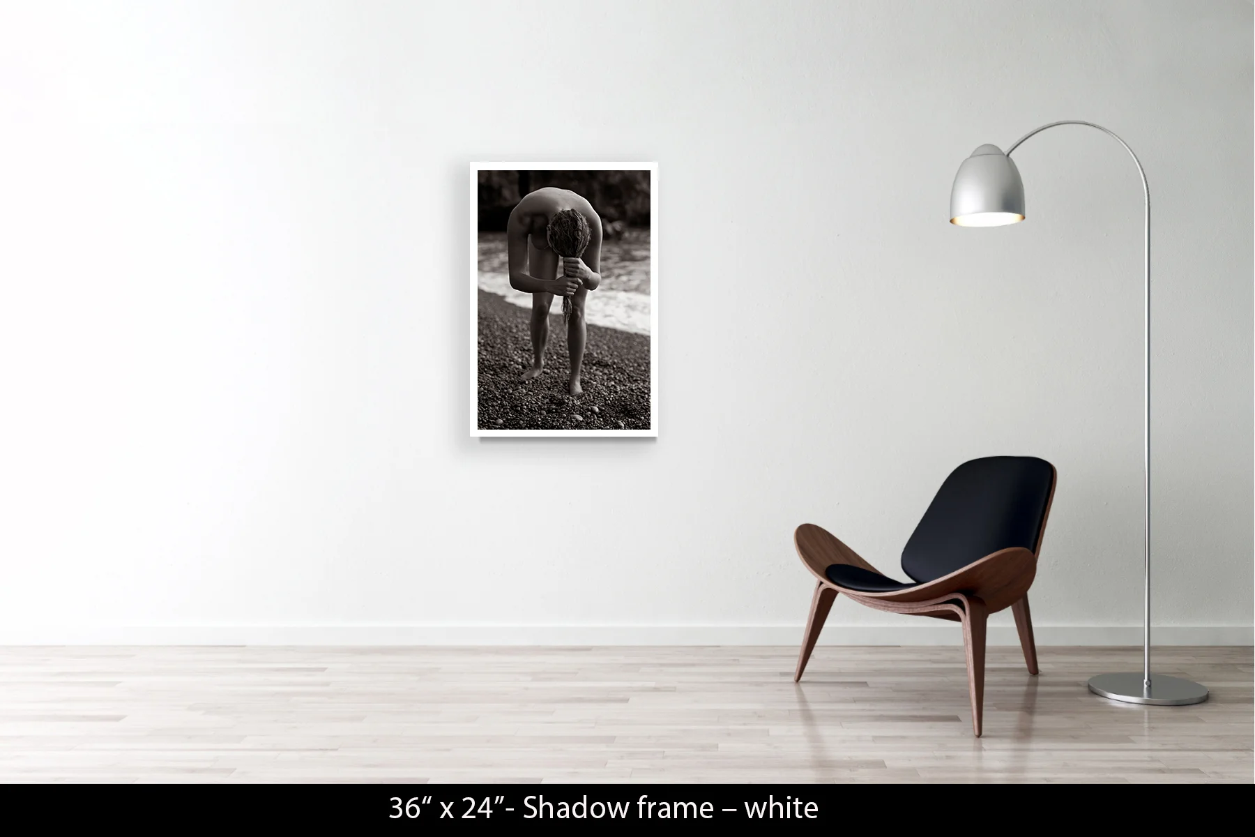 36"x24" | Shadow Frame White