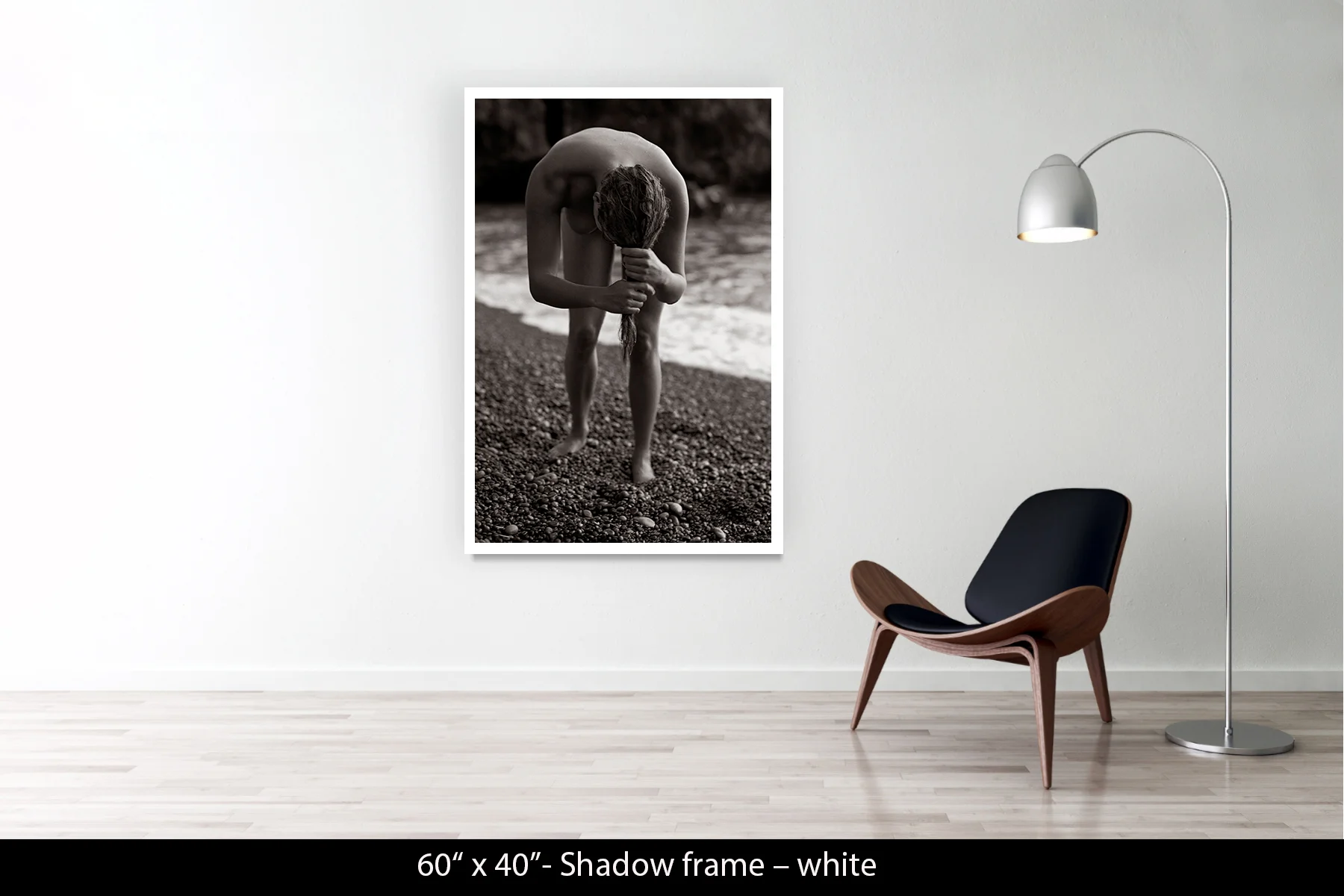 60"x40" | Shadow Frame White