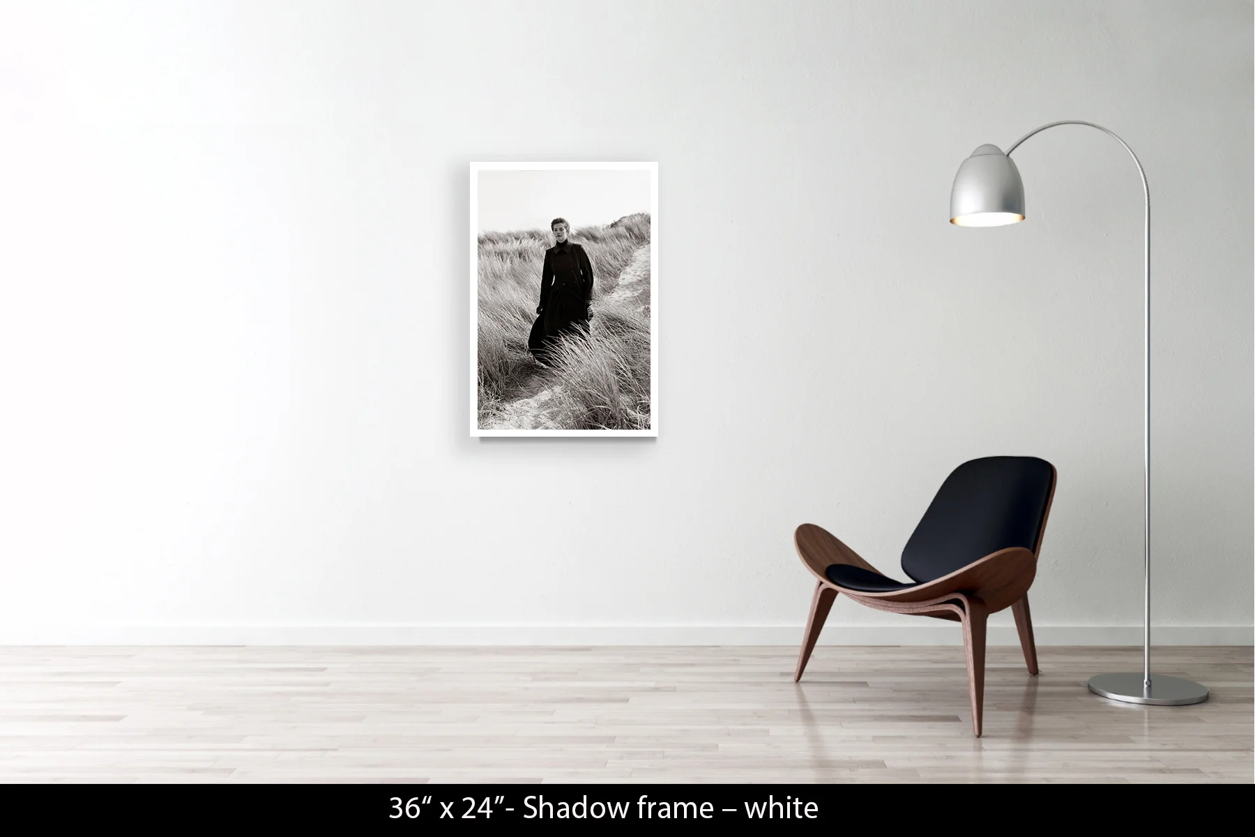36"x24" | Shadow Frame White