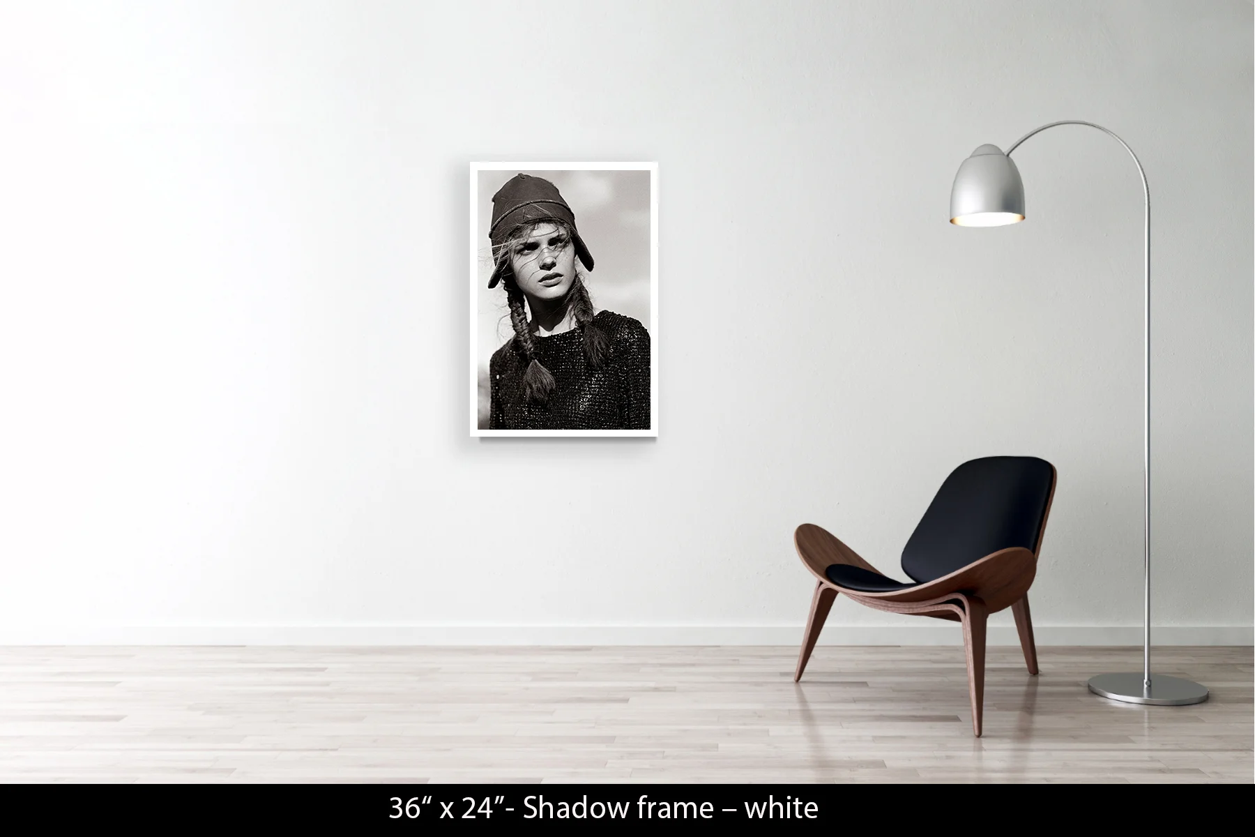 36"x24" | Shadow Frame White