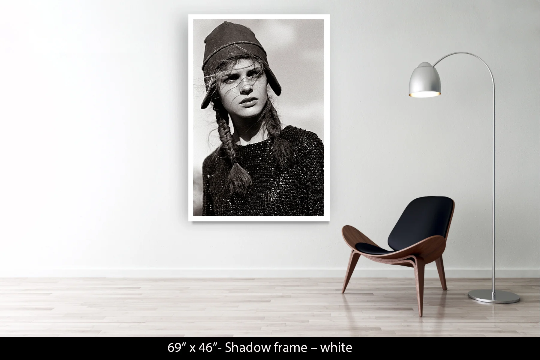 69"x46" | Shadow Frame White