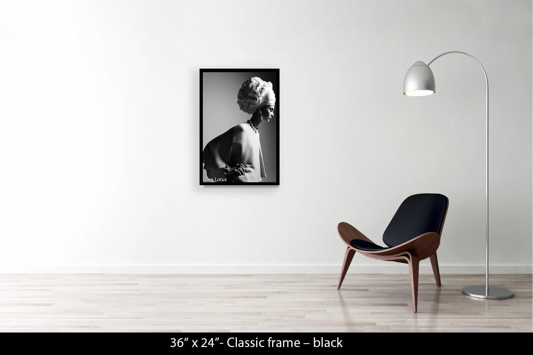 36"x24" | Classic Frame Black