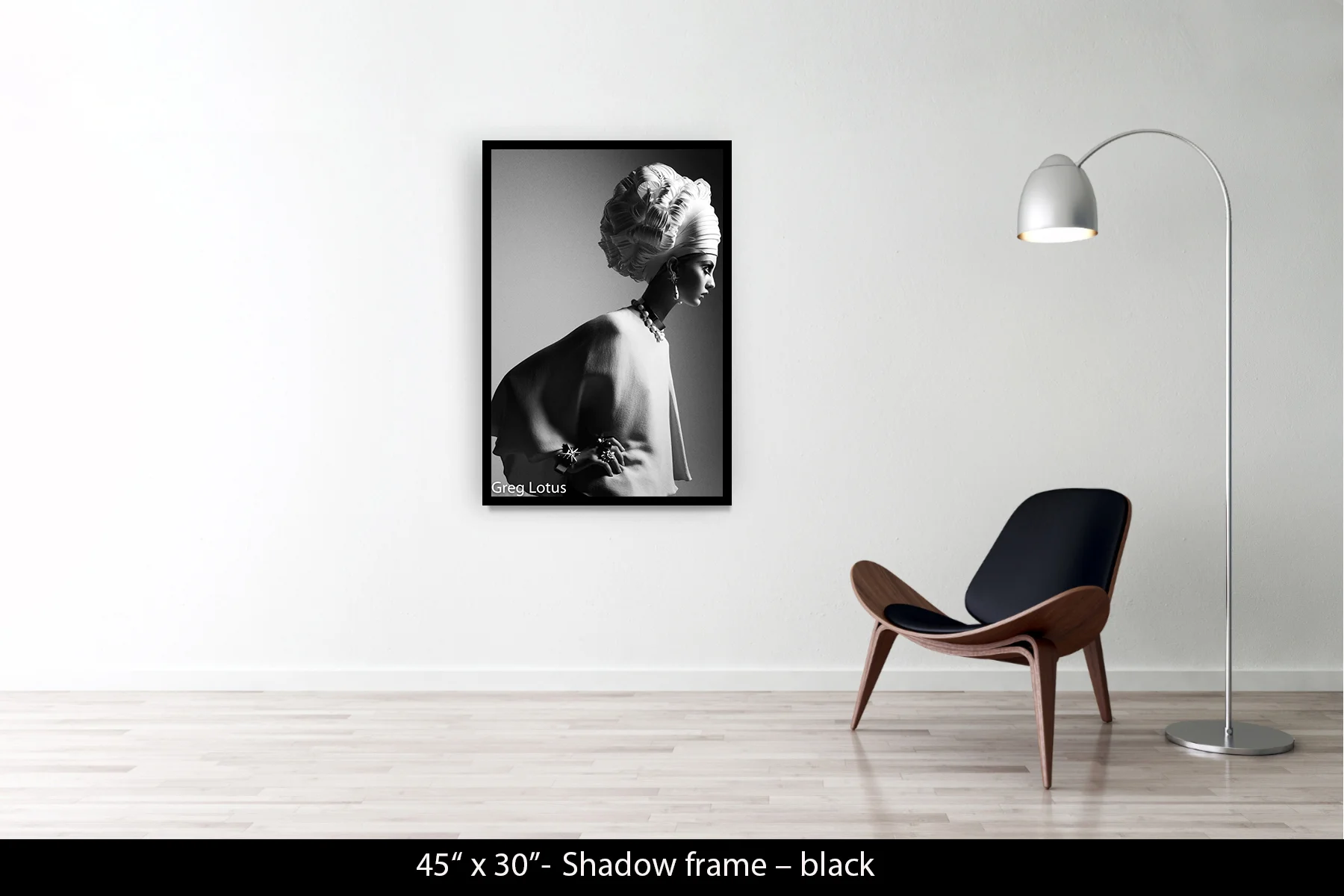 45"x30" | Shadow Frame Black
