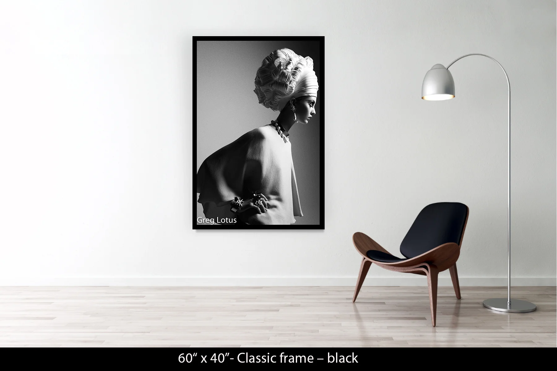 60"x40" | Classic Frame Black