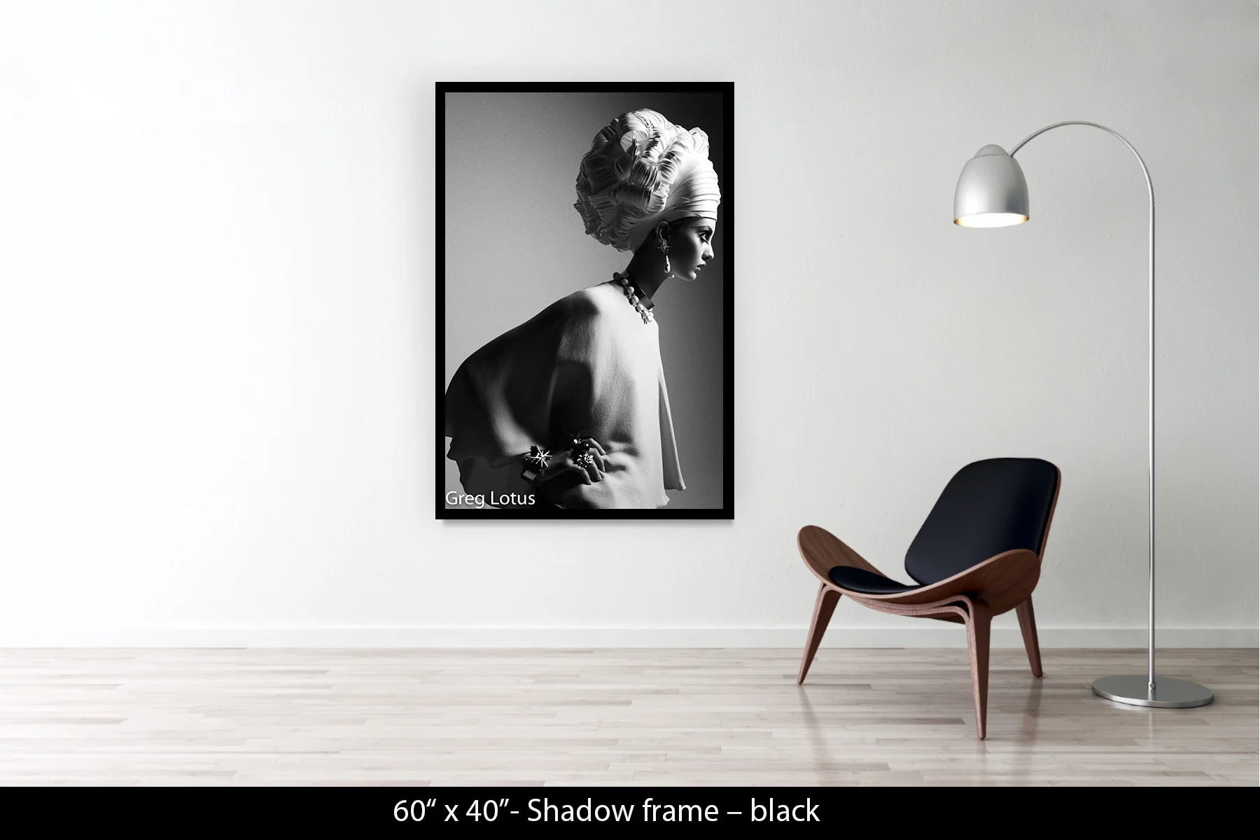 60"x40" | Shadow Frame Black