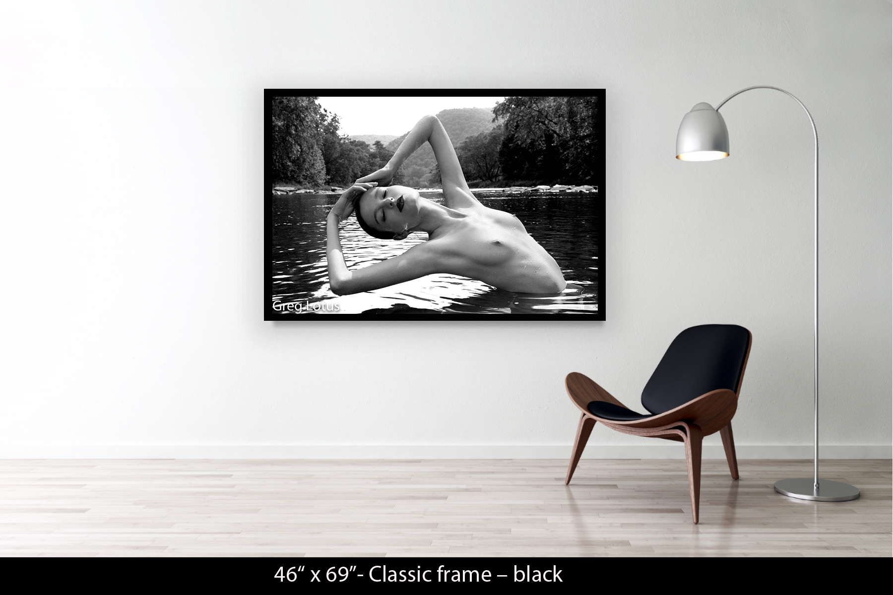 46"x69" | Classic Frame Black
