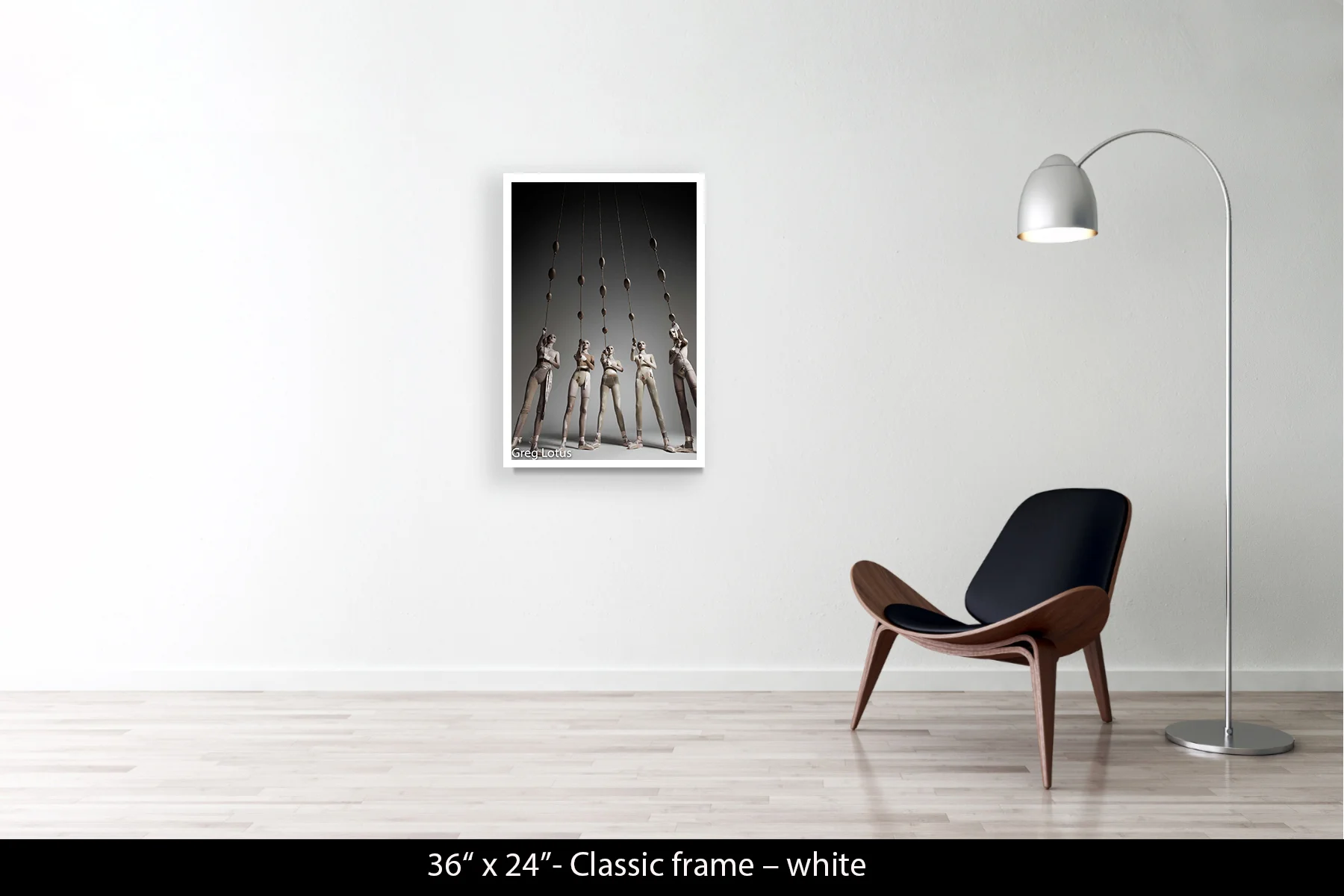 36"x24" | Classic Frame White