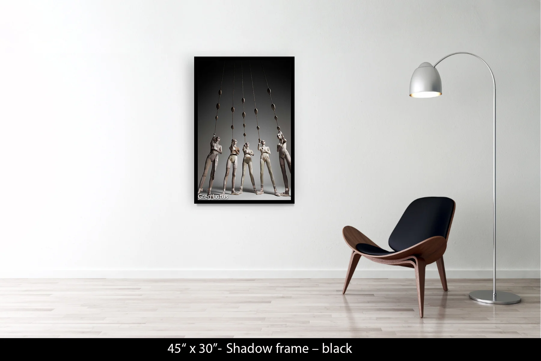 45"x30" | Shadow Frame Black