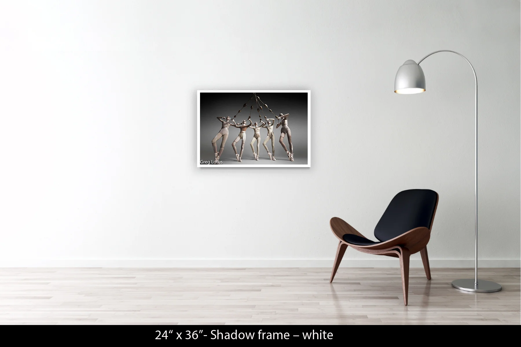 24"x36" | Shadow Frame White