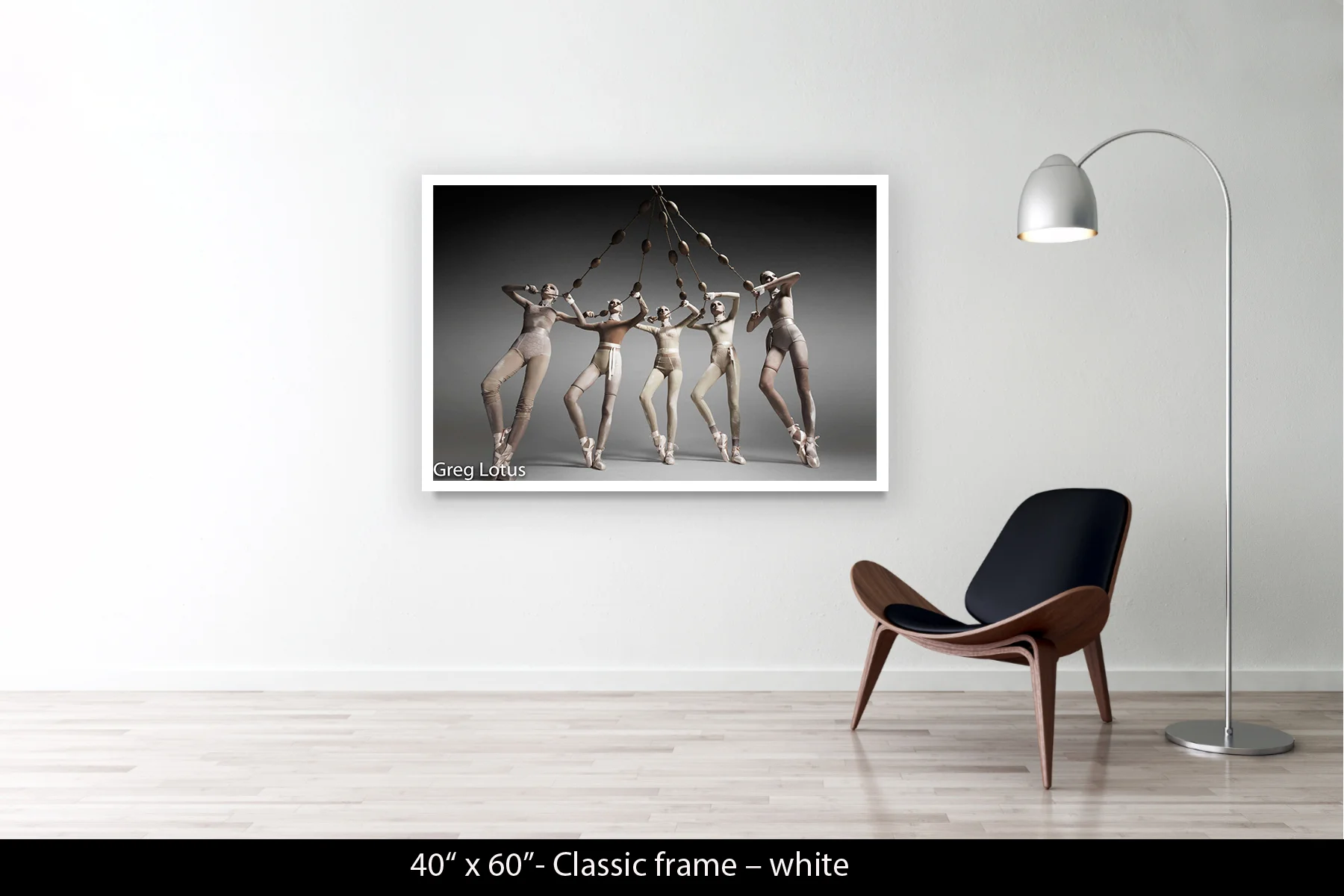 40"x60" | Classic Frame White